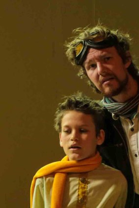 Rohan Vicars, right, as the Aviator with Siggy Nock as the Prince in The Little Prince.