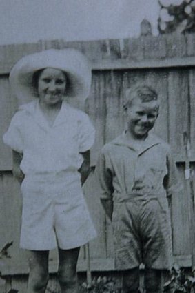 Shirley Rose Rowe and her brother Bill Bugg when they were children, around the time they attended the Astor opening.