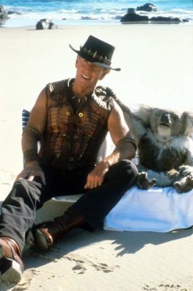 Streuth! Iconic Australian language, such as that used by Paul Hogan's (pictured) character Crocodile Dundee, is under threat.