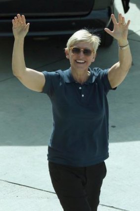 Happy days: Ellen DeGeneres. 