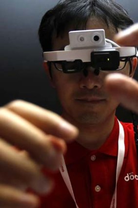 Augmented reality glasses from Japan's Docomo.