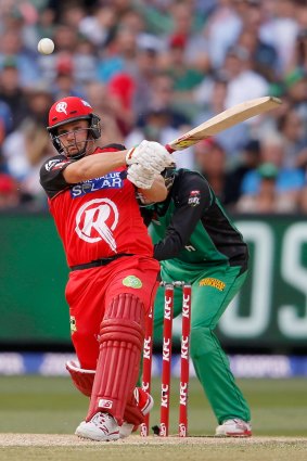 Aaron Finch is always a commanding presence for the Melbourne Renegades.