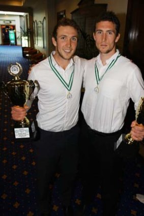 Brothers in arms: Joe and Levi Dare with their Maskell medals.