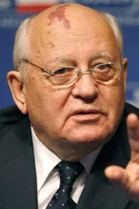 Former Soviet leader Mikhail Gorbachev.