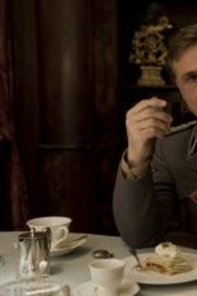 Christoph Waltz as the charming genocidal maniac Colonel Landa in <i>Inglourious Basterds</i>.               