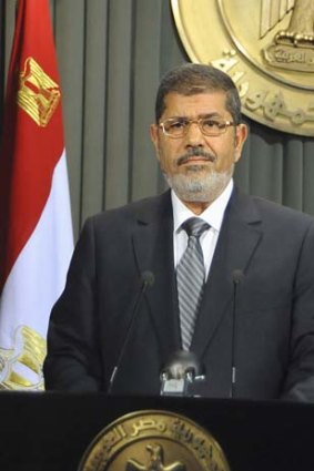 Unprepared: Egypt's President Mohamed Mursi.