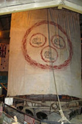 Lost: Salvador Dali painted a special sail for one of the  rafts for the Las Balsas expedition from Ecuador to Australia.