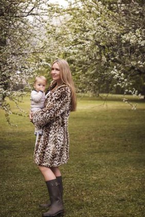 Shutting up shop: Collette Dinnigan with son Hunter.