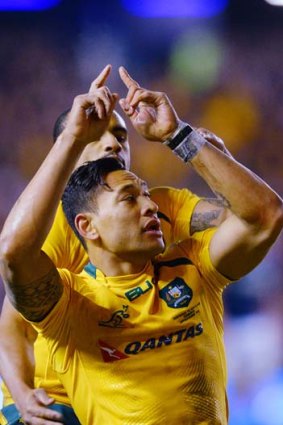 Israel Folau is the youngest player, at 18, to represent Australia in a rugby league Test.