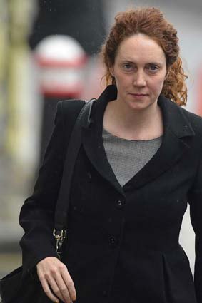 Accused: Rebekah Brooks arriving at the court house.