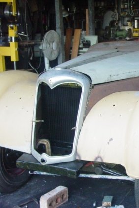 The Riley before its restoration.