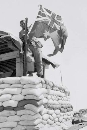 Flag raising &#8230; Jim Geedrick in Vietnam.