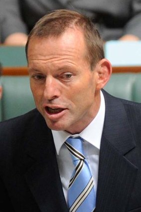 Tony Abbott ... pushing for bill.