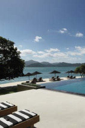 Relax by the pool at Qualia on Hamilton Island.
