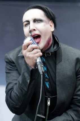 The stuff of nightmares: Marilyn Manson at Soundwave.