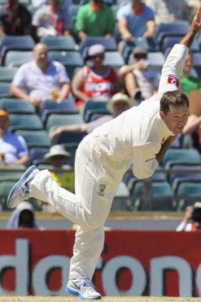 The final act ... Australia's Ricky Ponting.