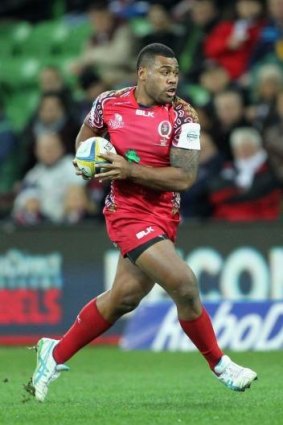 Samu Kerevi would be playing the round ball game if his father had his way.