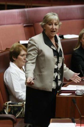 Liberal Queensland Senator Sue Boyce is set to cross the floor again, after previously backing Labor's emissions trading scheme in 2009.