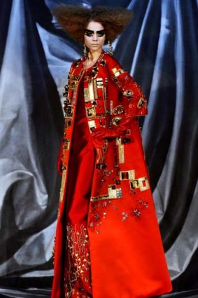One of John Galliano's 2007 haute couture collection of lavish gowns for Dior.