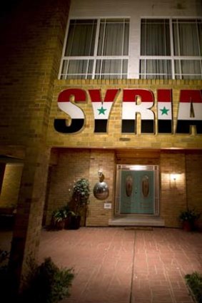 The Syrian embassy in Canberra.