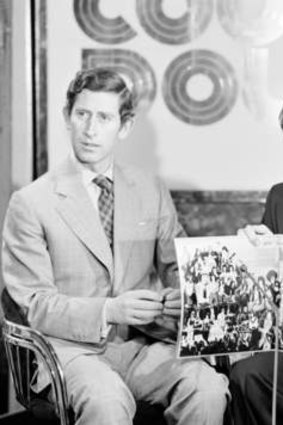 Just the two of us … with Prince Charles on <i>Countdown</i> in 1974.