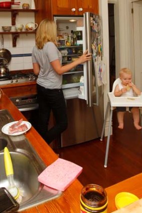 The dangers that lurk in the kitchen...messy kids, dogs, dirty teatowels, meat left out, fridge left open...