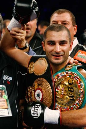 Raging ... Vic Darchinyan.