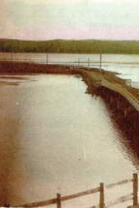 Historic Wallaga Lake Bridge Postcard.