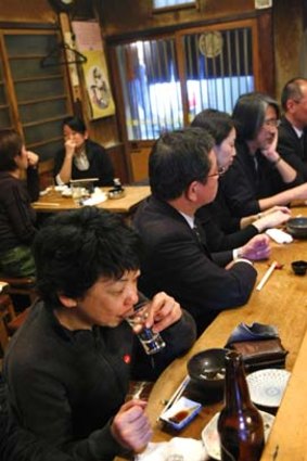 Bucking convention ... one restaurant owner is making use of food grown near Fukushima.