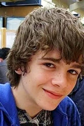 "A lovely kid" ... 13-year-old Declan Crouch, who disappeared on March 9.