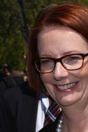 Julia Gillard in Queenstown after meeting New Zealand prime minister John Key.
