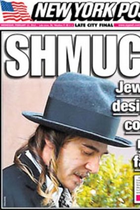 John Galliano is branded 'Shmuck!' by the <i>New York Post</i>.