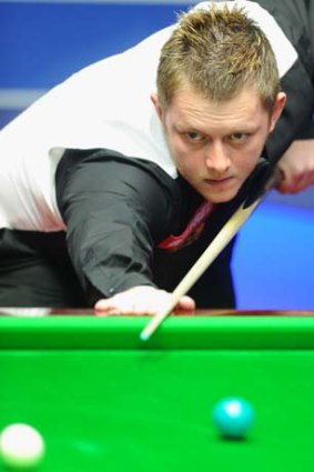Pushing his claimes ... Mark Allen of Northern Ireland.