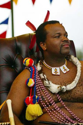 Swaziland's King Mswati III is on the guest list.