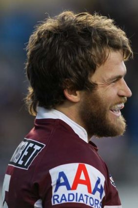 "I break my phone every three weeks; it wouldn't be any good anyway": Manly winger David Williams.