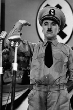 Charles Chaplin in <i>The Great Dictator</i>.