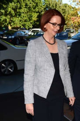 Sam I am … Sam Dastyari with Julia Gillard in May this year.