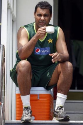 Pakistan cricket coach Waqar Younis in 2011.