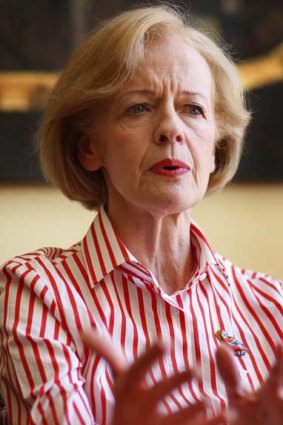 The Governor-General, Quentin Bryce . . . her role could be as simple as swearing in a ministry, or far more delicate.