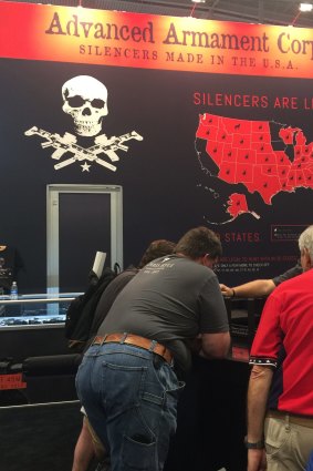 A stand promotes silencers.