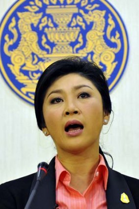 PM Yingluck Shinawatra.
