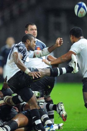 Fiji's scrumhalf Nemia Kentale.