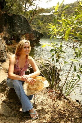 Channel 7 personality Tara Dennis at Bobbin Head, Sydney.