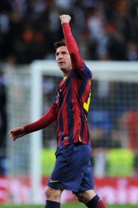 Hat-trick hero: Lionel Messi.