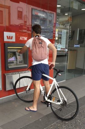 A "cycle-in" ATM in the Sydney suburb of Newtown.