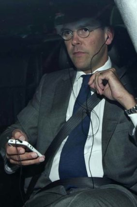 James Murdoch, the son, acted contrite.