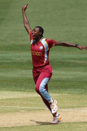 Deadly weapon: Shamilia Connell of the West Indies.