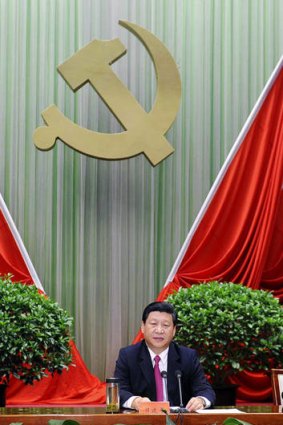 Rumours ... Chinese vice president Xi Jinping speaks at a Communist Party student function in Beijing on September 1.