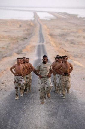 Overestimated: Iraqi army volunteers undergoing training.