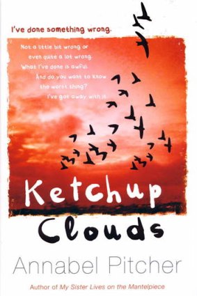 The cover of award-winning children's book <i>Ketchup Clouds</i>.